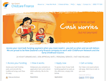 Tablet Screenshot of childcarefinance.co.nz